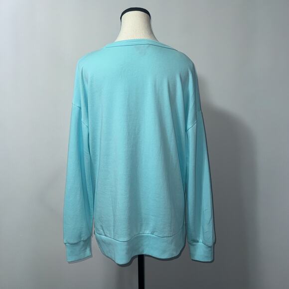 Buffalo David Bitton Light Blue Long Sleeve Top, Size Small - Picture 2 of 8